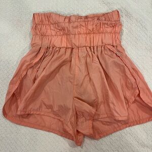 Free People The Way Home Shorts in Bright Pink/Orange